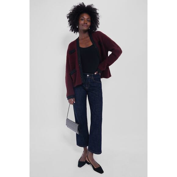 TUCKERNUCK Oxblood Boucle Fallon Cardigan Size XL NWT Retail $248 Tuckernuck - Picture 5 of 6